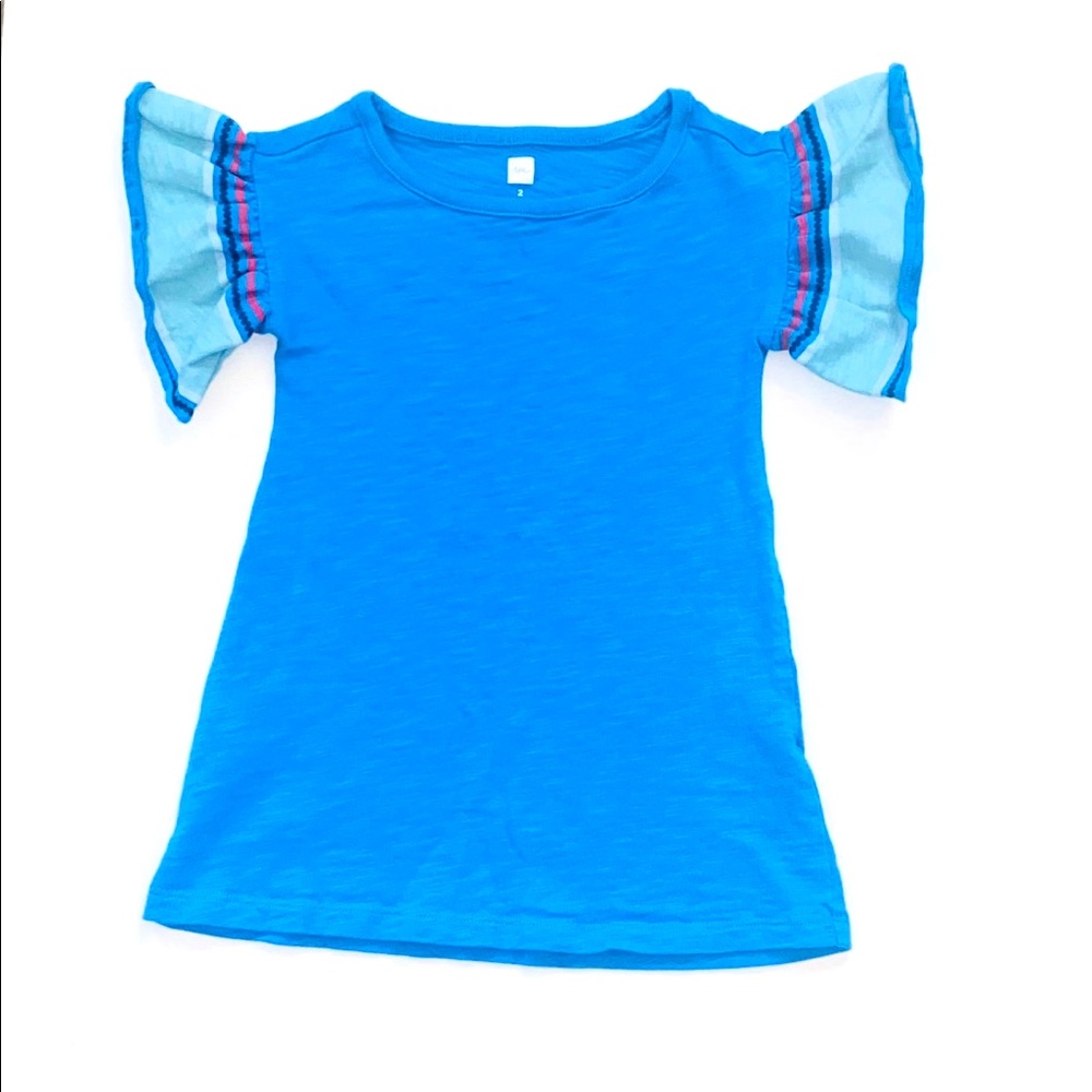 Tea Collection Ruffle Sleeve Tee Shirt Dress